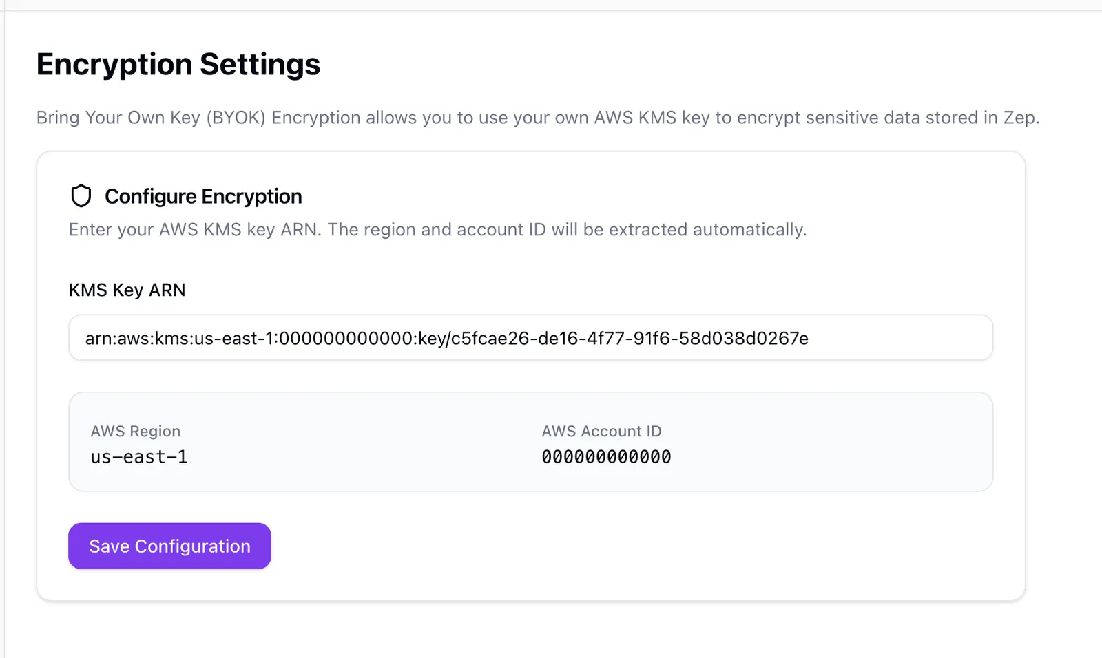 BYOK Configuration